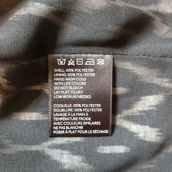 Anthropologie Pins and Needles Mini‎ Skirt Size Large Black White Ikat Boho NEW - Picture 8 of 8